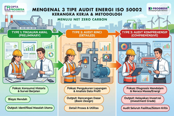 Mengenal 3 Tipe Audit Energi Berdasarkan Standar ISO 50002
